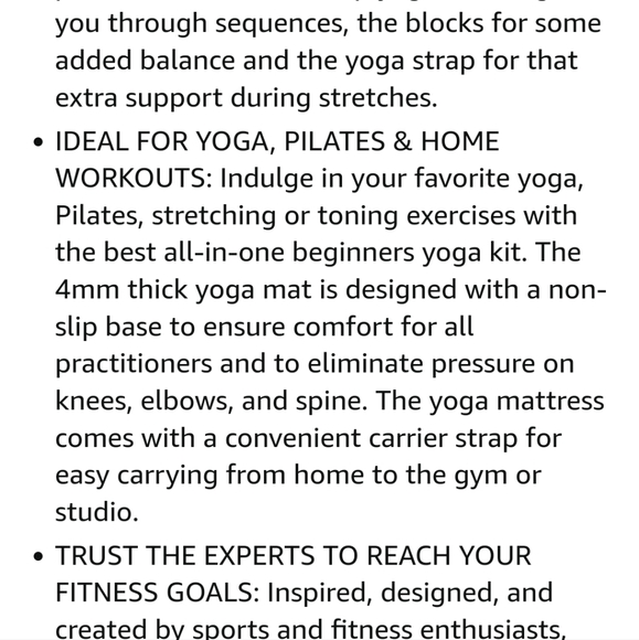 NWT EDX 4 Piece Marble Yoga Kit - Picture 9 of 10